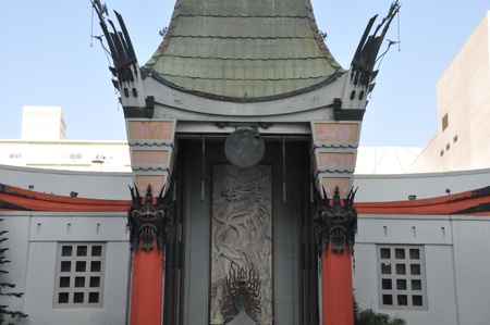 LOS ANGELES, CA - DEC 7  Historic Grauman s Chinese Theater in Los Angeles, CA on December 7, 2012  Opened in 1922, this Hollywood landmark is on the Hollywood Walk of Fame and attracts many visitors のeditorial素材