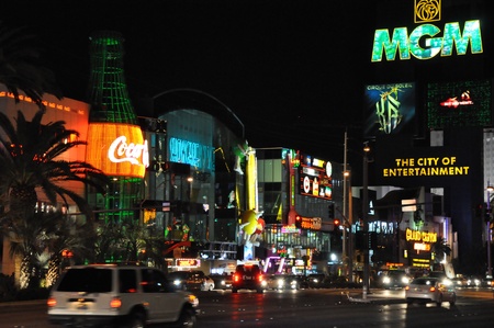 Las Vegas Strip in Nevadaのeditorial素材