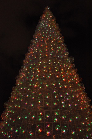 LAS VEGAS - DEC 2: Christmas tree at the Venetian Hotel Resort Casino located on the Strip in Las Vegas, Nevada on December 2, 2012. The resort opened on May 3, 1999.のeditorial素材