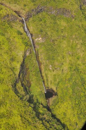 Waimoku Falls in Maui, Hawaiiの写真素材