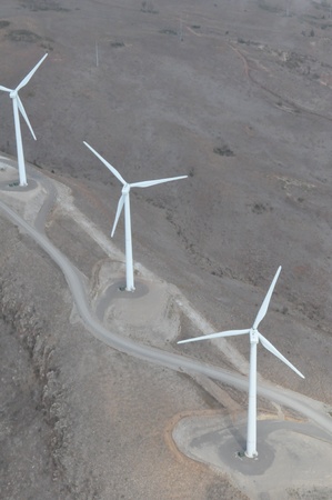 Windmills in Maui, Hawaiiの写真素材