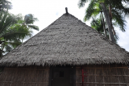 OAHU, HAWAII - DEC 26  Polynesian Cultural Center in Oahu, Hawaii, as seen on December 26, 2012  The center is owned by the The Church of Jesus Christ of Latter-day Saints  LDS Church  のeditorial素材