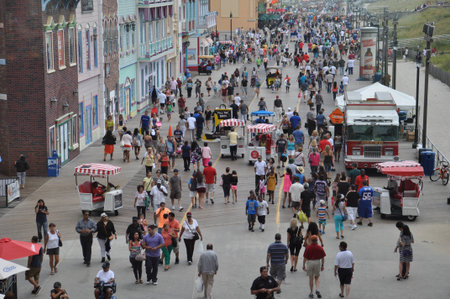 Atlantic City Boardwalk in New Jerseyのeditorial素材