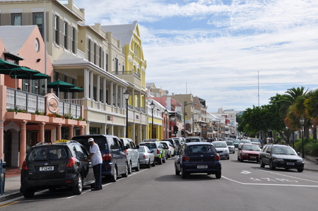 Downtown Hamilton in Bermudaのeditorial素材