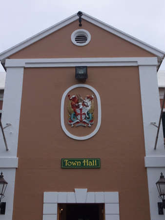 Town Hall in St George, Bermudaの写真素材