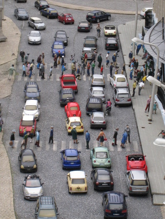 HAGUE, NETHERLANDS - AUGUST 28  Madurodam in the The Hague, Netherlands, as seen on August 28, 2008  It is a miniature park and tourist attraction featuring perfect 1 25 scale model Dutch replicas のeditorial素材