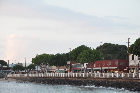 Waterfront in Lahaina, Maui in Hawaiiのeditorial素材