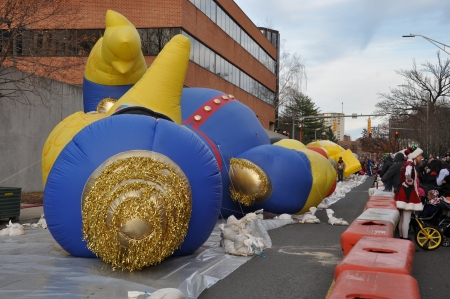 STAMFORD, CONNECTICUT - NOV 23  SAC Capital Advisors Giant Balloon Inflation Party, the day before the UBS Thanksgiving Parade Spectacular, in Stamford, Connecticut on November 23, 2013 のeditorial素材