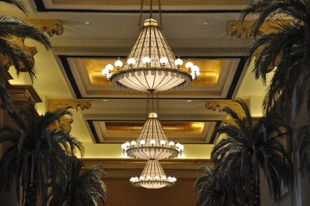 Interior of the 7-star Emirates Palace Hotel in Abu Dhabi, UAEのeditorial素材