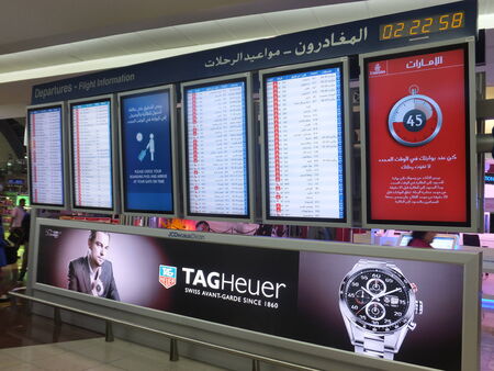Dubai International Airport in Dubai, UAEのeditorial素材