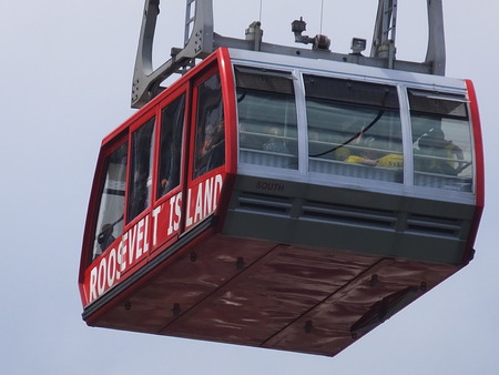 Roosevelt Island cable tram car in New York City