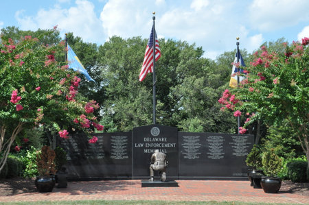 Delaware Law Enforcement Memorial in Doverのeditorial素材