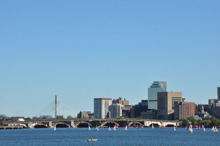 Boston Harborの写真素材