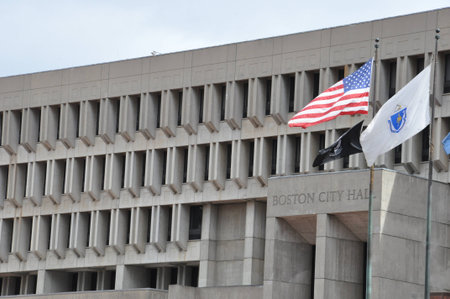 City Hall in Boston, Massachusettsのeditorial素材