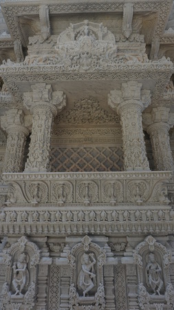 The Akshardham temple in Robbinsville, New Jersey