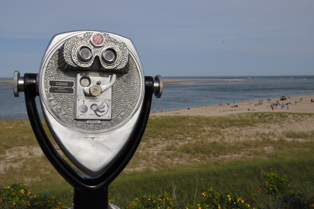Nauset Beach in Chatham on Cape Cod, Massachusettsの写真素材