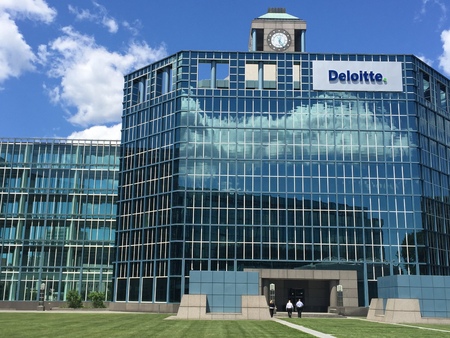 Deloitte office in Stamford, Connecticutのeditorial素材