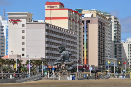 Virginia Beach Boardwalk in Virginiaのeditorial素材