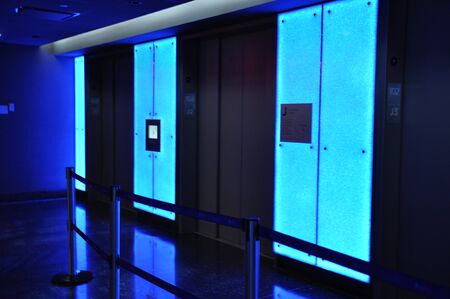 Elevators at One World Trade Center in New Yorkのeditorial素材