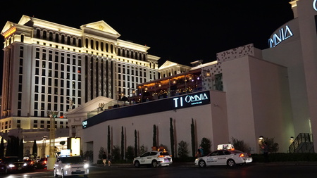 Caesar's Palace Hotel and Casino in Las Vegasのeditorial素材