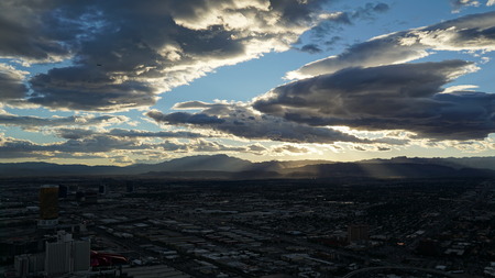 Aerial View of Las Vegas in Nevadaのeditorial素材