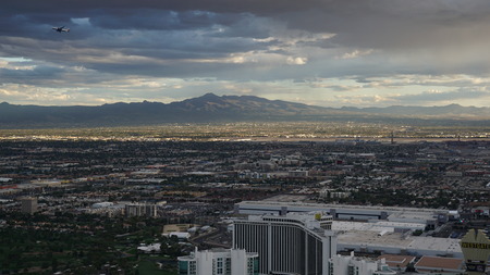 Aerial View of Las Vegas in Nevadaのeditorial素材