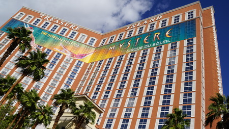 Treasure Island Hotel and Casino in Las Vegasのeditorial素材