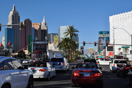 Las Vegas Strip in Nevadaのeditorial素材
