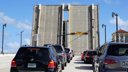 Drawbridge in Palm Beach, Floridaのeditorial素材