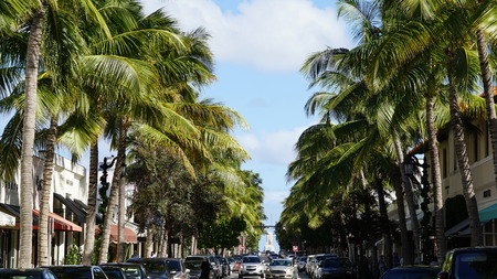 Worth Avenue in Palm Beach, Floridaのeditorial素材