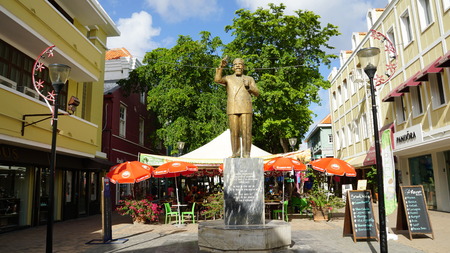 View of Willemstad in Curacaoのeditorial素材