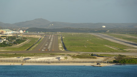 Queen Beatrix International Airport in Arubaのeditorial素材