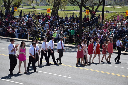 The 2016 National Cherry Blossom Parade in Washington DCのeditorial素材