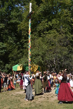 The 2016 Renaissance Faire in Tuxedo Park, New York State, as seen on Sep 11, 2016. The New York Renaissance Faire was originally created in 1978.のeditorial素材