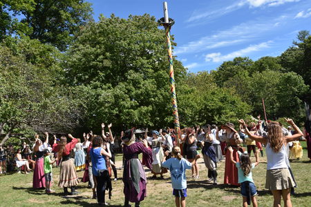 The 2016 Renaissance Faire in Tuxedo Park, New York State, as seen on Sep 11, 2016. The New York Renaissance Faire was originally created in 1978.のeditorial素材