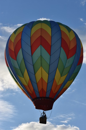 Balloon launch at dawn at the 2016 Adirondack Hot Air Balloon Festivalのeditorial素材