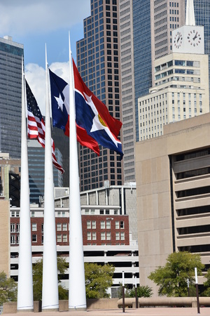 Downtown Dallas in Texasの写真素材