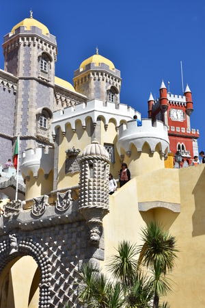 Pena Palace in Sintra, Portugalのeditorial素材
