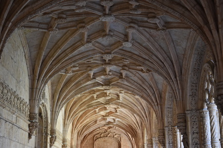 Jeronimos Monastery at Belem in Lisbon, Portugalのeditorial素材