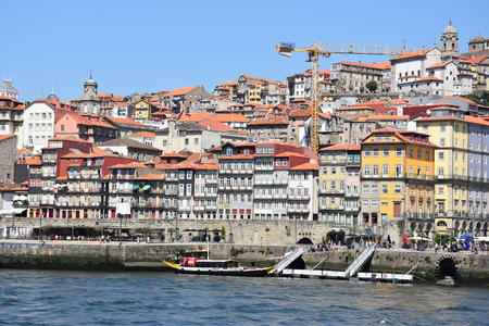 Porto, on the river Douro, in Portugalのeditorial素材