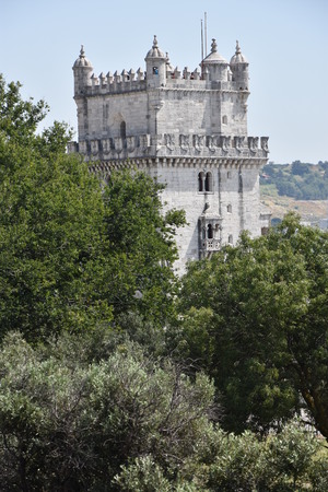 Belem Tower in Lisbon, Portugalのeditorial素材