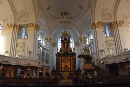 St. Michaels Church in Hamburg, Germanyのeditorial素材
