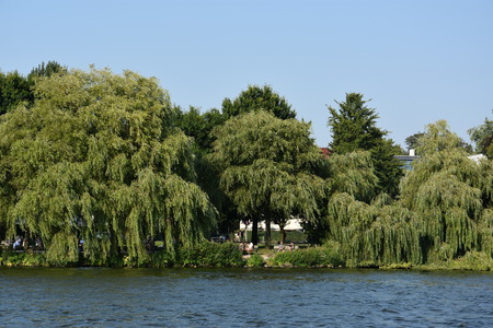 Lake Alster in Hamburg, Germany