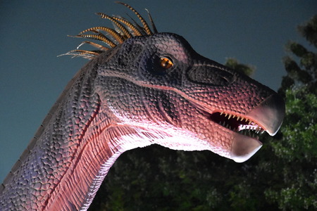 Dinosaur Park at Dubai Garden Glow in Dubai, UAE, as seen on Dec 8, 2016のeditorial素材