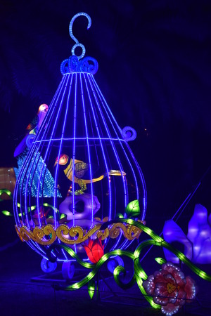 Dubai Garden Glow in Dubai, UAE, as seen on Dec 8, 2016のeditorial素材