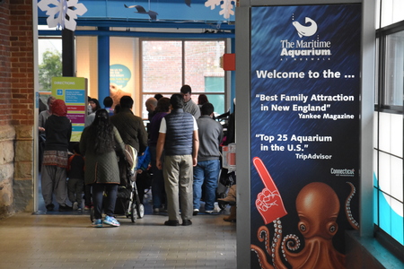 Maritime Aquarium in Norwalk, Connecticutのeditorial素材