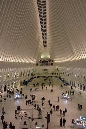 Oculus of the Westfield World Trade Center Transportation Hub in New York