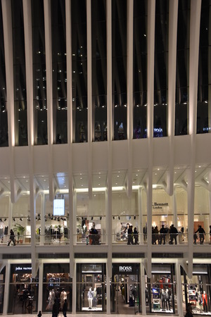 Oculus of the Westfield World Trade Center Transportation Hub in New Yorkのeditorial素材