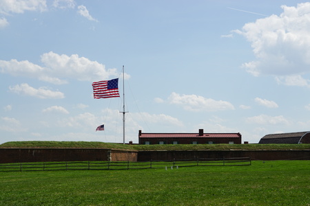 Fort McHenry National Monument and Historic Shrine in Baltimore, Marylandのeditorial素材