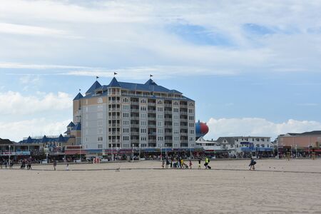 Boardwalk in Ocean City, Marylandのeditorial素材